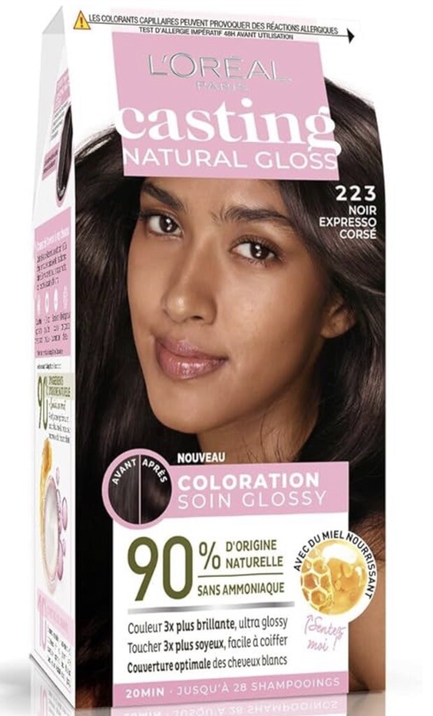 Coloration L'Oréal Casting Crème 223 teinture cheveux noir expresso sans ammoniaque naturel