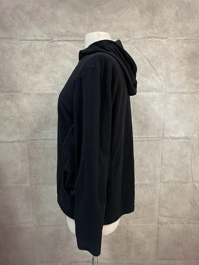 Chaqueta Everlast Sport Active para mujer con cremallera completa negra con capucha talla XL Foto 2 de 4