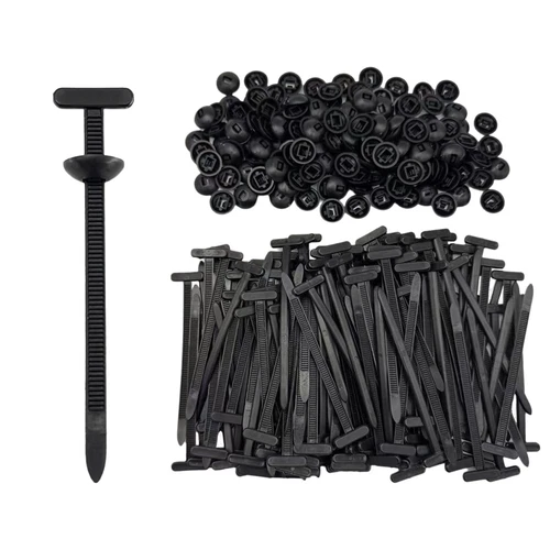 145Pcs Nylon Universal Cable Tie Buckle for Car, Automotive Zipper Clips, Heavy