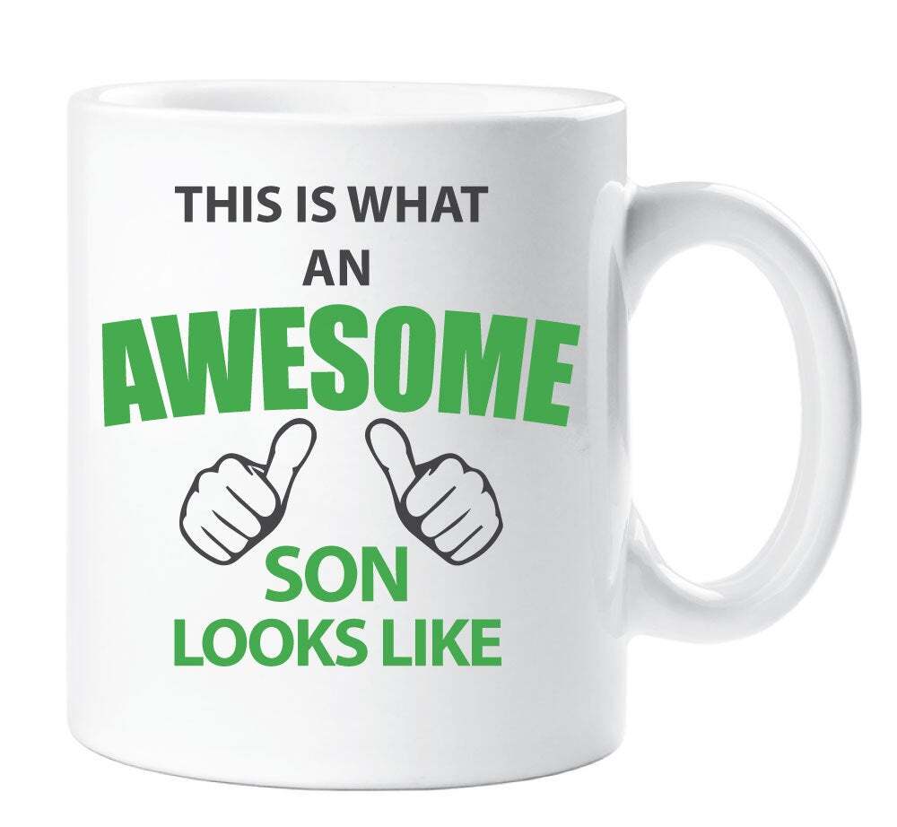 Awesome Son Mug - Ceramic Novelty Gift for Amazing Sons