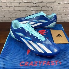 NEW Adidas X Crazyfast FG Men's Soccer Cleats HQ4512 Royal Blue White SIZE 13