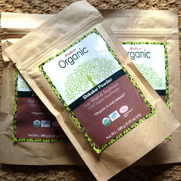 Radico Organic Shikakai Seed Powder Rein Bio-Pulver 100G Vegan Puder Zertifizier-image
