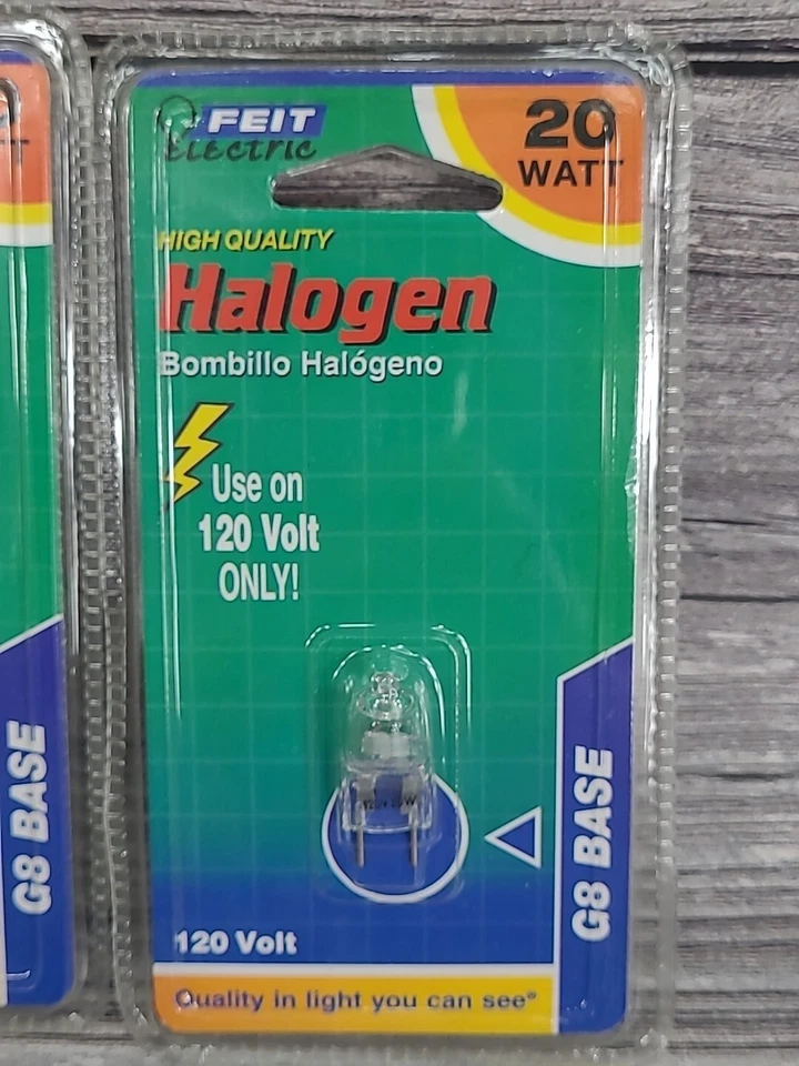 Feit Electric Bulbs G8 Base, 20 Watt 120 Volt Lighting Lights ~ NEW ~ Qty 3 - Image 2 of 3