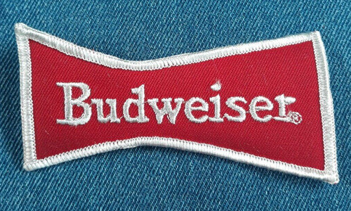 NOS 70s Original Vintage Budweiser 4" Patch Beer Ale Brewery Hops Retro