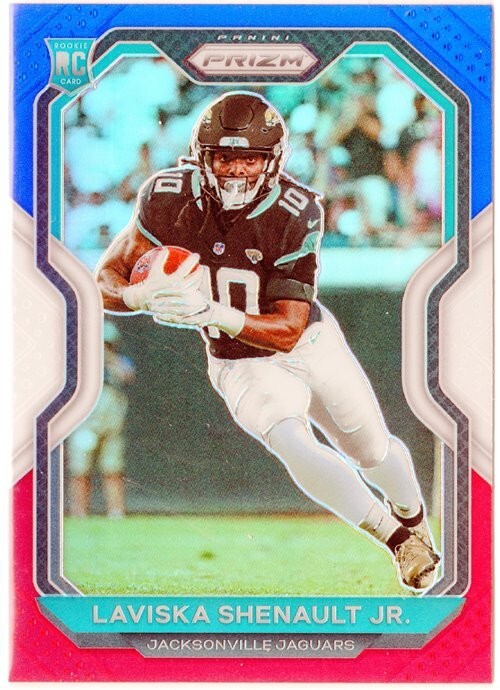 2020 Panini Prizm Red White Blue RC #350 Laviska Shenault Jr. Jaguars