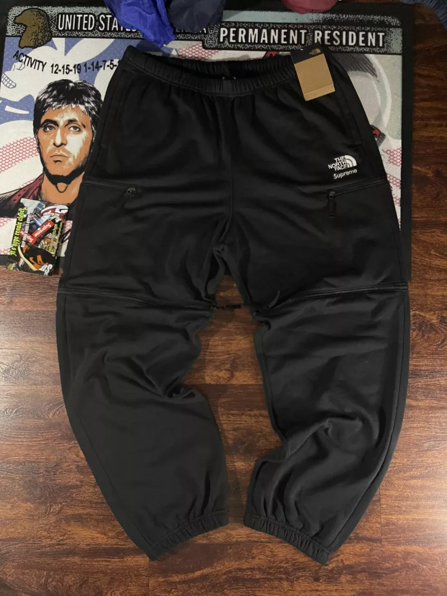 Supreme/The North Face Convertible Sweatpant Black size XL | eBay