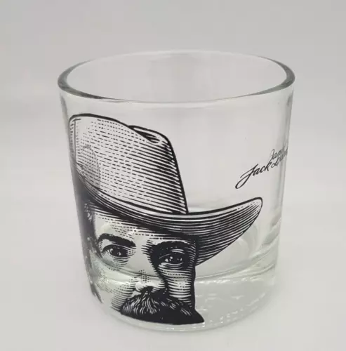 Jack Daniels Face Portrait Old No 7 Brand Whiskey Drinking Tumbler Rocks Glass