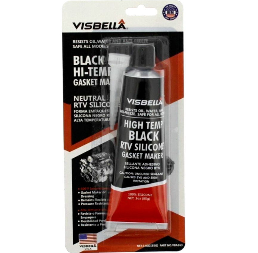 OVEN GLASS DOOR GLUE High Temp Silicone Black HOTPOINT INDESIT BOSCH    10282