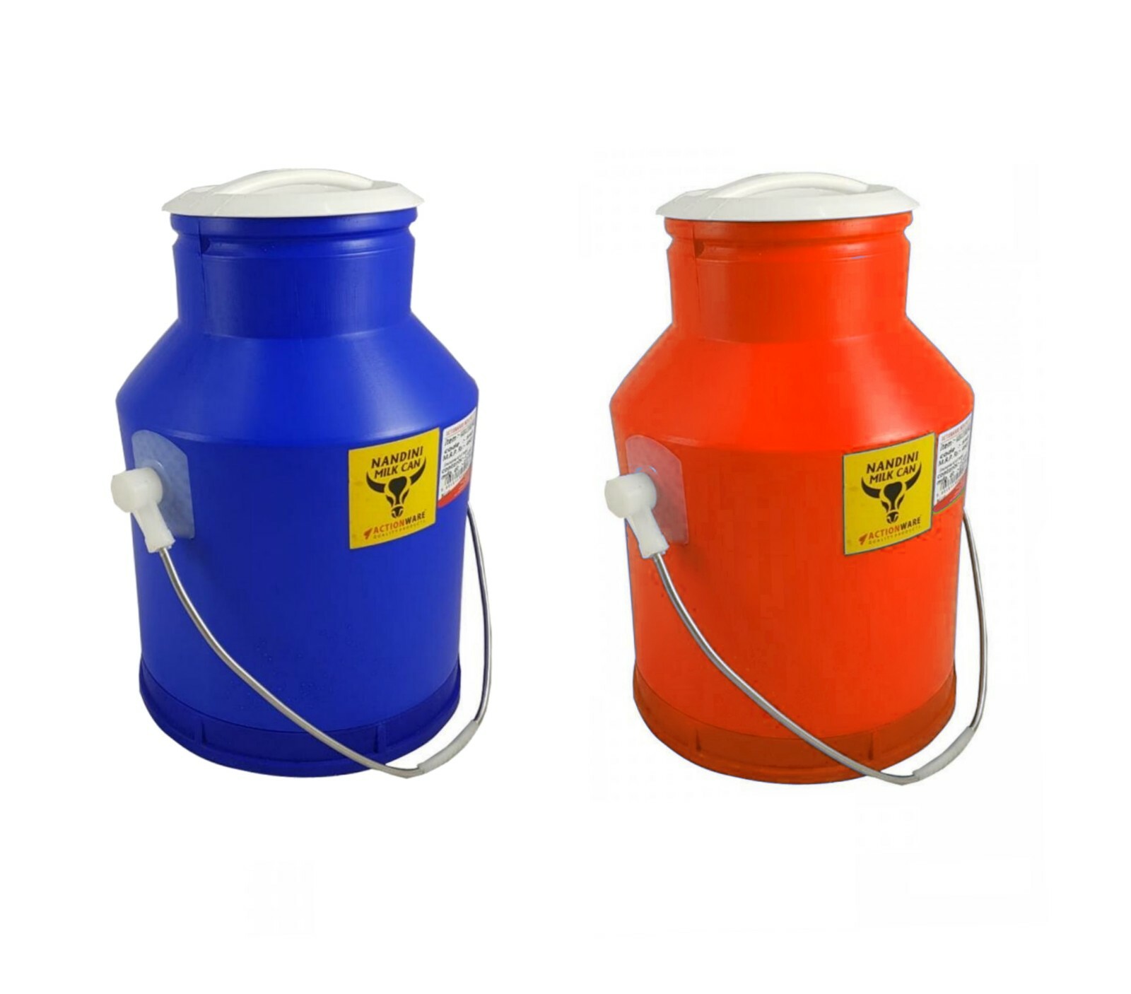 Milk Churn Can Jug Canister Plastic 5/7.5/10/15L With Handle