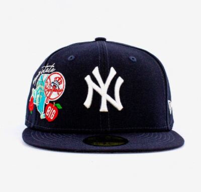 New Era New York Yankees Hat 59fifty MLB Black Cluster Fitted Mens