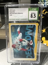 2020 Score - Deep Dive Patrick Mahomes II #DD-PM Gold