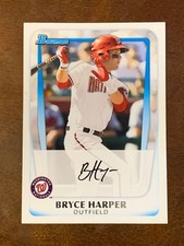 2011 Bowman Bryce Harper #BP1 Rookie card Philadelphia Phillies. rookie card picture