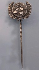 UN / UNO Ehrennadel Anstecknadel aus 800er Silber um 1950 - Punziert G.S