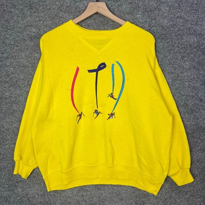 Vintage 90s Limited Too Ski Pullover Sweatshirt Size 16 LTD Ski Embroidered 