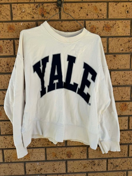ZARA WOMENS YALE UNIVERSITY SWEATSHIRT JUMPER SIZE L 🔥