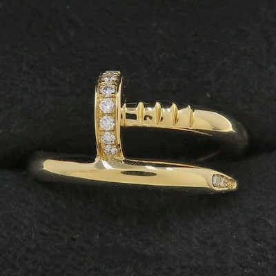 Cartier Juste un Clou Diamond Ring 750YG Yellow Gold Size 49 US Size No. 5 Y0413