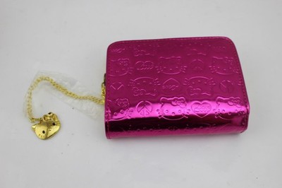 NWOT 2007 Sanrio Hello Kitty Funky Divas Pink Love Heart Peace Wallet READ