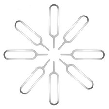 6pcs Sim Card Eject Pin Tool for iPhone iPad Samsung Smartphone Tablet Repair