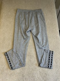 Victoria's Secret PINK Open leg Grey Black Classic Jogger Pants Size Small