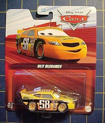 DISNEY PIXAR CARS BILLY OILCHANGER #58 OCTANE GAIN! PISTON CUP