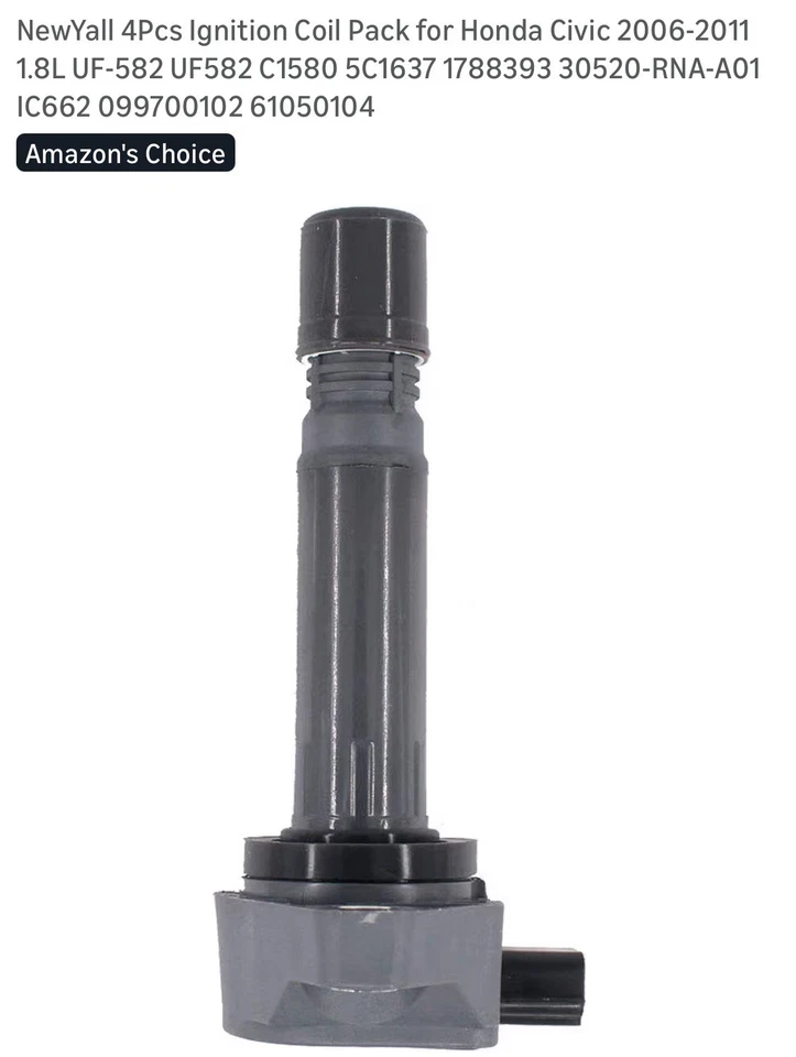 Juego de 4 bobinas de encendido para Honda Accord Civic Honda Acura CRV Element - (MS403) Foto 2 de 3