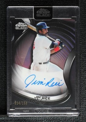 2022 Topps Chrome Black Refractor 14/150 Jim Rice #CBA-JRI Auto HOF 3s3
