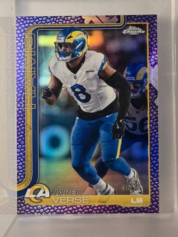 Jared Verse /75 #173 Purple Refractor 2025 Topps Chrome