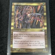 1998 Magic: The Gathering Stronghold Spined Sliver Card CGC 9 LP