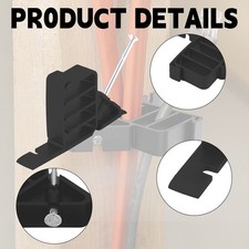 (Black)25PCS Electrical Cable Stackers Plastic Wire Fastening Clips Tool FIS