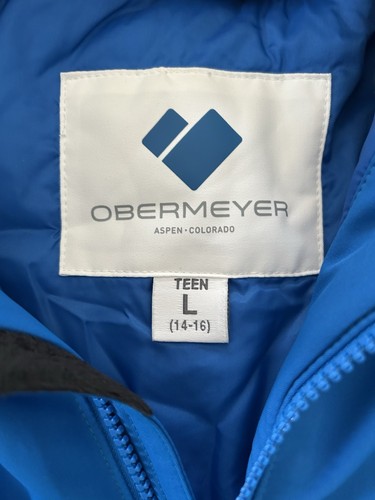 Obermeyer Girls Rylee Snow Ski Jacket Blue Size Large NWT MSRP $159 - Picture 2 of 5