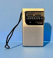 NICE SONY FM/AM ICF-S10MK2 POCKET TRANSISTOR RADIO WORKS GREAT