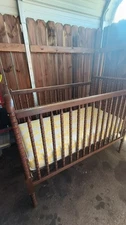antique baby crib