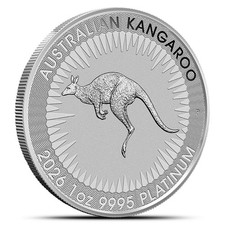 2026 1 oz Australian Platinum Kangaroo Coin (BU) 2223.20 per troy oz