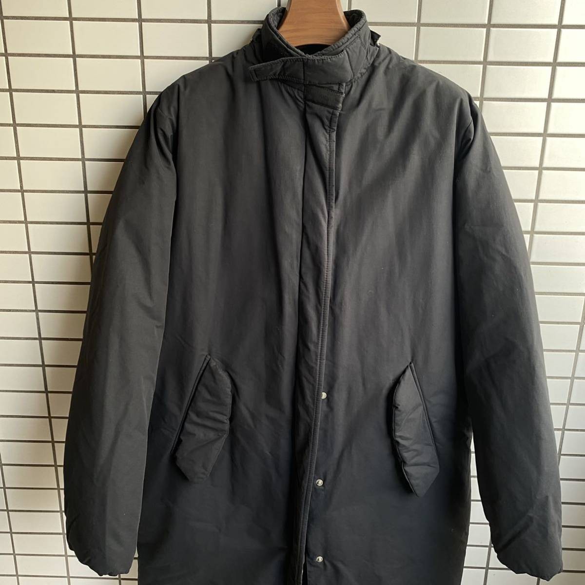 1999 Helmut Lang Black Long Down Coat Size 42, 107cm Vintage Style image 2