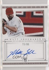 2014 Panini National Treasures Rookie Silhouette 75/99 Matt Shoemaker Auto s7f