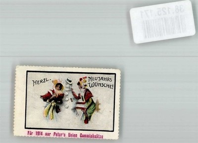 38125171 - 6380 Bad Homburg Peter Uniion Gummiabsaetze Neujahrsgruesse Vignette