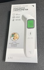 Sharper Image Touchless Thermometer Precision Sensor Backlit Digital Display NIB