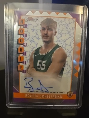 2024-25 Topps Finest-Rookie Finest Autographs Baylor Scheierman #RFA-BS (AU, RC)