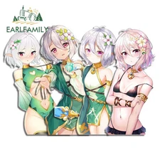 EARLFAMILY 5.1" Sexy Anime Auto Car Sticker Creative Waterproof Windshield Decal
