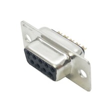 Standard Density Machined 9 Pin 'D SUB' Connector. Quality Female Solder Type