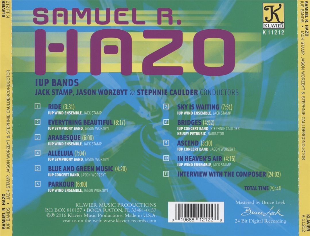 JACK STAMP/JASON WORZBYT/STEPHNIE CAULDER SAMUEL R. HAZO NEW CD