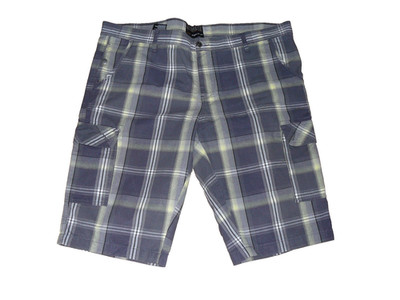 Shorts-Bermuda  ''ANGELO LITRICO'' (C&A) (Gr-58),Grau,Hellgrün,Weiß kariert  B.57