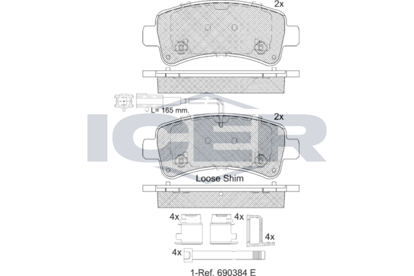 Bremsbelagsatz Hinten Brembo-System FüR Fiat Ducato 250 Pritsche Opel Ab 06->-image