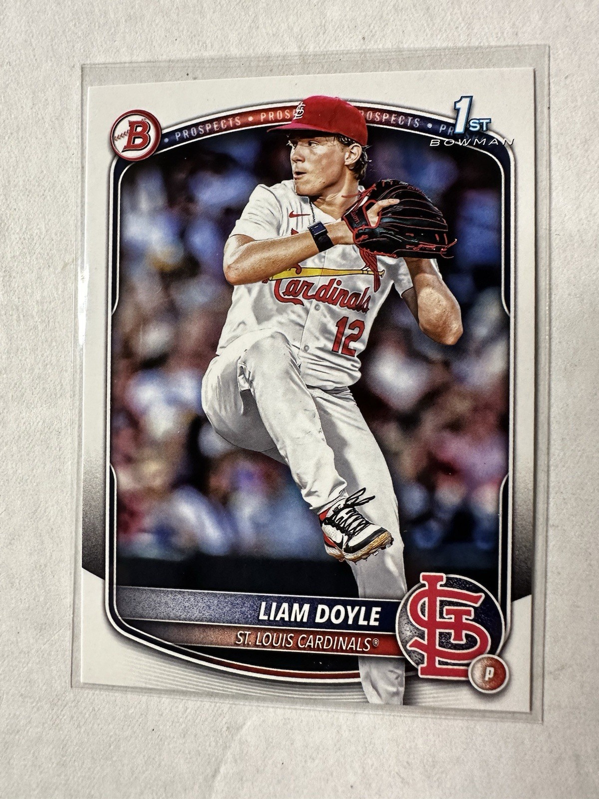 Liam Doyle RC 2025 Bowman Draft #BD12 Cardinals 5th Overall Pick 1st Bowman