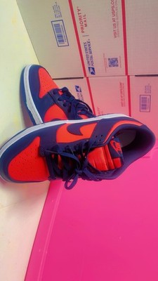 Nike Dunk Low Men's Sneakers Valerian Blue/White/Navy/Red, Size 10.5, DD1391-400