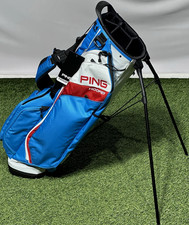 PING 2025 Hoofer 231 Golf 5-Way Stand Carry Bag Color: Blue/Red/White New 