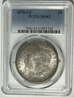 1878 CC MORGAN DOLLAR PCGS MS 62