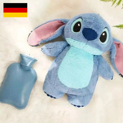 Lilo & Stitch hot water bottle cuddly toy Plushwarmflasche Blue 500ML New!
