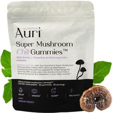 Auri Super Mushroom Chill Gummies - Calming & Stress Relief Supplement