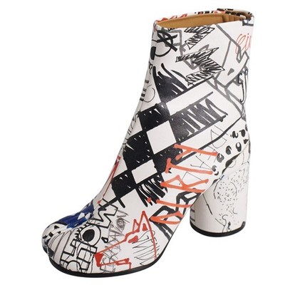 Maison Margiela BOOTS TABI Total Pattern Short Women's 35 (22cm) Used MOLO-0